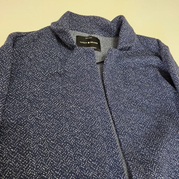 Lucky Brand Open Long Blue Cardigan / Coat Woman's Size Medium - Picture 5 of 8